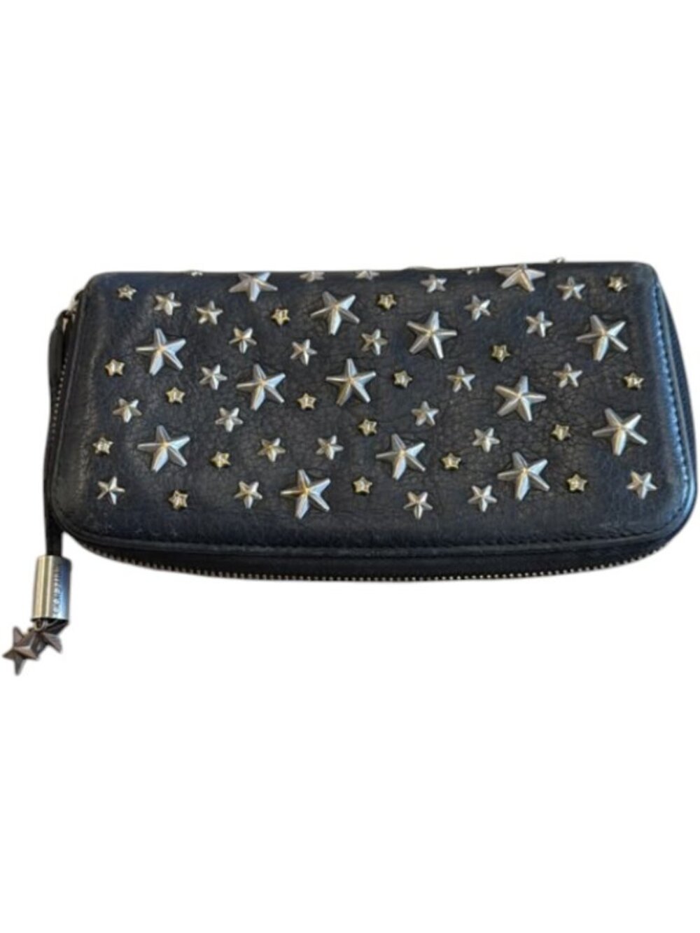 695157CR C1 Jimmy Choo Wallet Long Black Leather